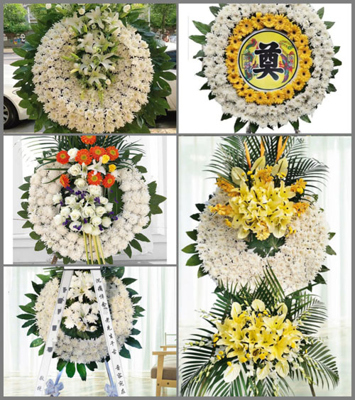 山东青岛即墨市温泉街道东皋虞村花圈速递