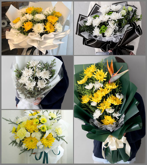 山东青岛即墨市温泉街道东皋虞村白事花束代送